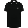 Stone Island Black Polo Shirts Men