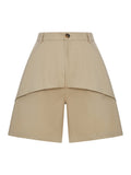 Loewe X Paula`S Ibiza Women Lightweight Cotton Shorts With Asymmetric Panel Construction