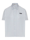 Miu Miu Women Check Poplin Shirt