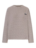 Miu Miu Women Striped Cotton And Cashmere Blend T-Shirt