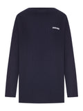 Miu Miu Women Oversized Ribbed Knit Sweater With Logo