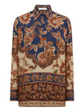 Zimmermann Women Aster Printed Silk Shirt