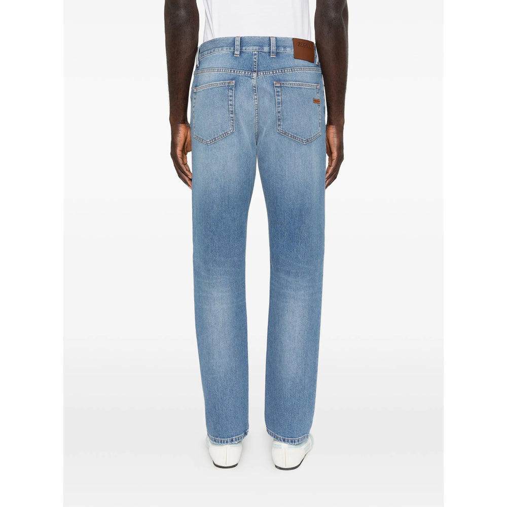 Zegna Blue Denim - Slim-Fit Jeans Men