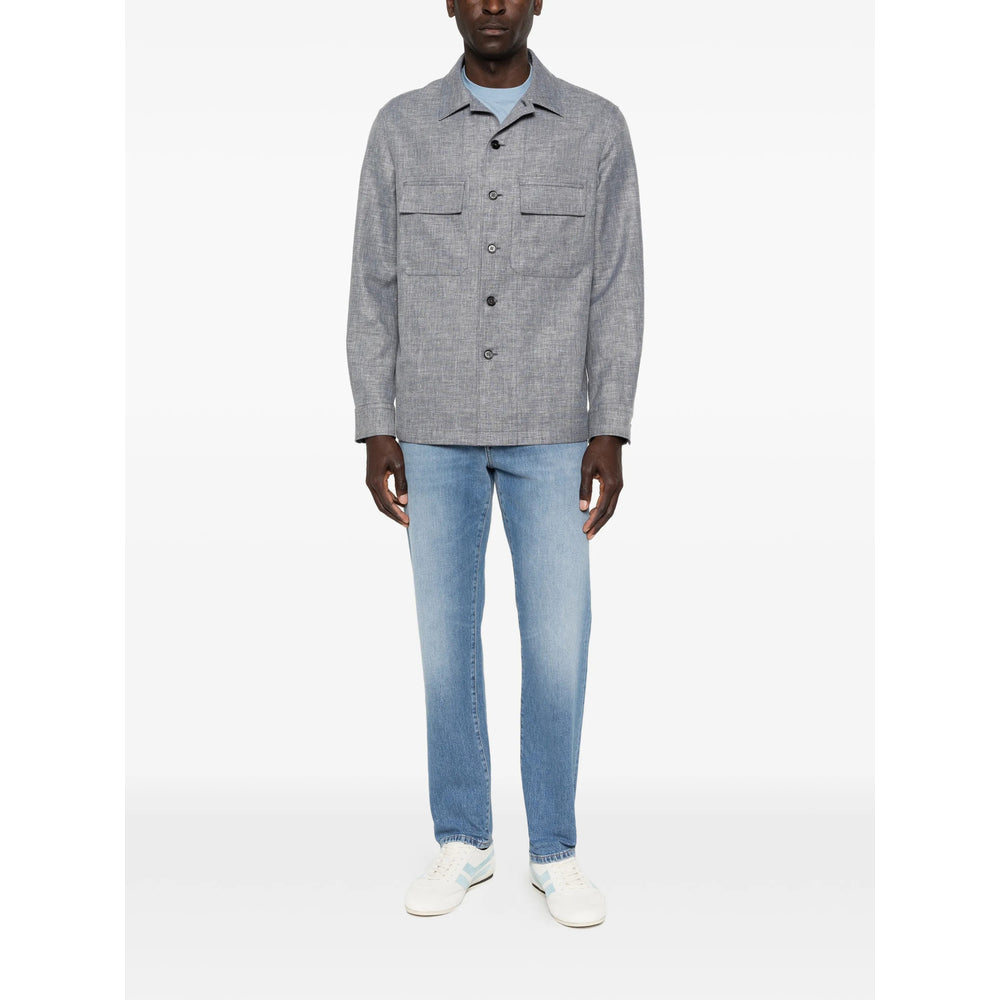 Zegna Blue Denim - Slim-Fit Jeans Men