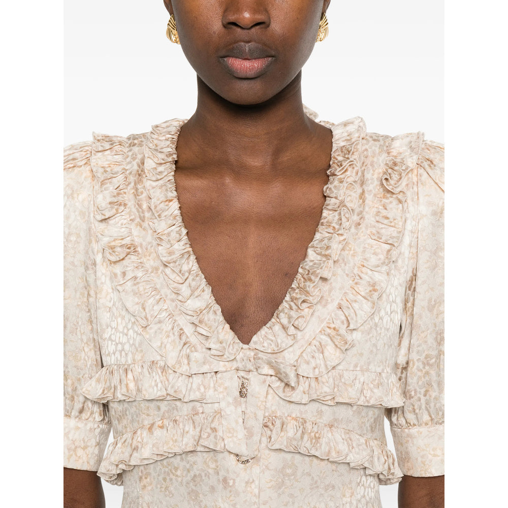 Alessandra Rich Neutrals Dresses - Day Dresses Women