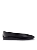 Prada Women Brushed Leather Ballerinas