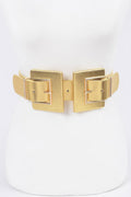 Two Buckle Plus Size Elastic Belt