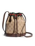 Gucci Women Mini Bucket Bag With Web Ribbon