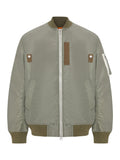 Sacai Men Nylon Bomber Jacket With Zip