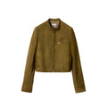 Miu Miu Green Jackets - Leather Jackets Women