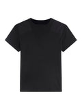 Phoebe Philo Women Black Cotton Patched T-Shirt