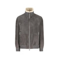 Brunello Cucinelli Grey Jackets - Bomber Jackets Men