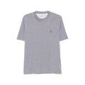 Brunello Cucinelli Grey T-Shirts & Vests - T-Shirts Men