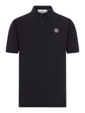 Stone Island Men Cotton Polo Shirt With Logo Patch