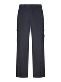 Stone Island Men Wide Leg Cargo Pants