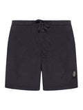 Stone Island Men Black Compass Logo Swimsuit