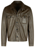 Tom Ford Tobacco Leather Jacket Men