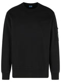 C.P. Company 'Brushed' Black Cotton Sweatshirt Men