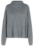 Lisa Yang 'Sandy' Graphite Cashmere Sweater Women