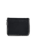 Stella Mccartney 'Bi-Fold Falabella' Wallet In 'Shaggy Deer' Black Women