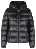 Moncler 'Glesse' Short Hooded Down Jacket In Black Polyamide Women