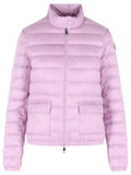Moncler 'Lans' Short Lilac Polyamide Down Jacket Women