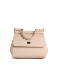 Dolce & Gabbana Small 'Sicily' Handbag In Pink Dauphine Calf Leather Women