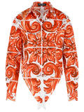 Dolce & Gabbana Majolica Print Cotton Poplin Shirt Women