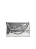 Stella Mccartney 'Falabella' Silver Vegan Leather Wallet Bag Women