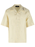 Amiri 'Amiri Script Bowling' Yellow Silk Shirt Men