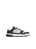 Amiri 'Ma Quad Debossed Classic Low' Sneakers In Black And White Leather Blend Men
