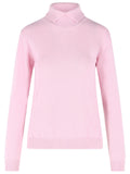 Jil Sander Pink Wool Turtleneck Sweater Women