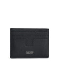 Tom Ford Black Leather Cardholder Men