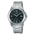 Casio Women’s Black Dial Stainless Steel Bracelet Watch - LTP-1215A-1A