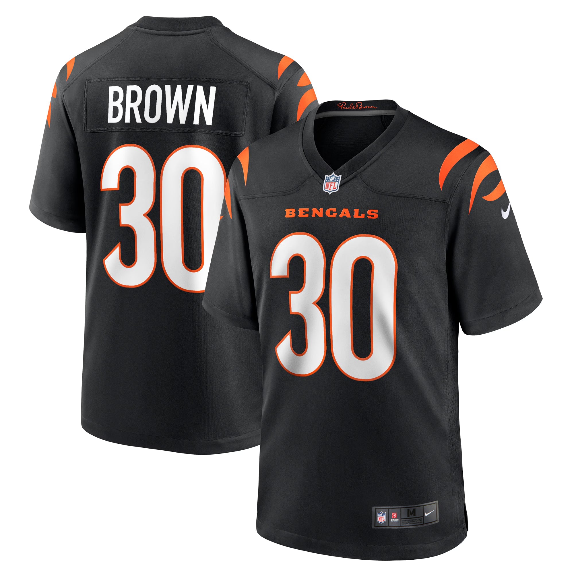 Cincinnati Bengals Chase Brown Black Team Game Jersey