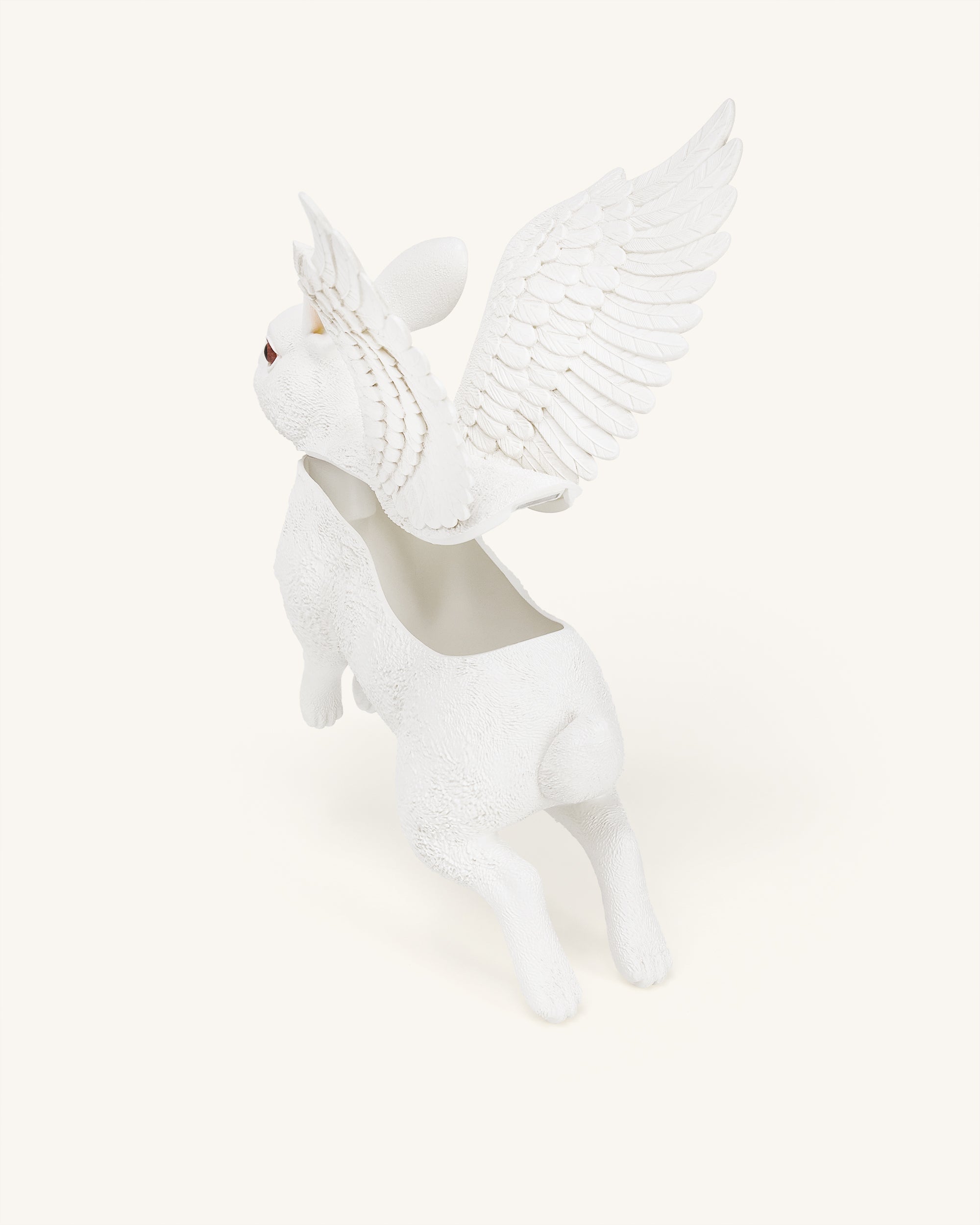 Flying Bunny Shaped Bag - White
