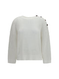 Brunello Cucinelli Women Openwork Sweater With Shoulder Buttons