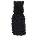 Max Mara Nastro Belted Chiffon Dress in Black Triacetate