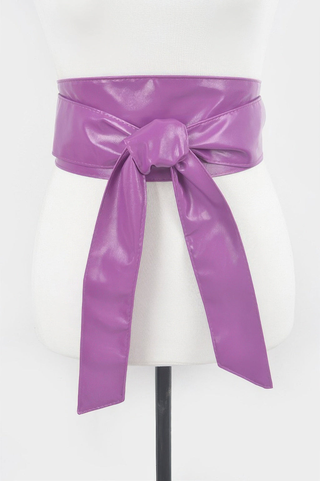 Faux Leather Tie Up Belt
