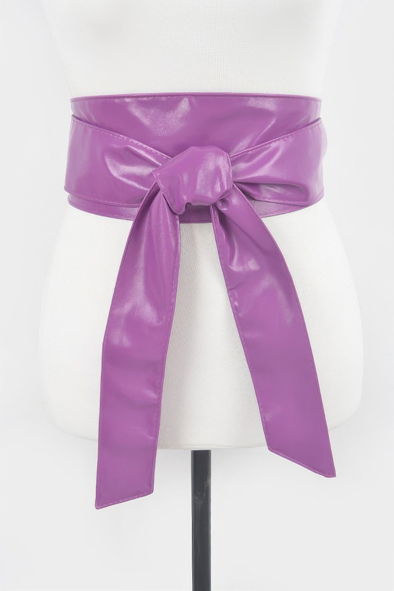 Faux Leather Tie Up Belt