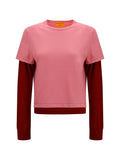 Guest In Residence Women Layered Sweater