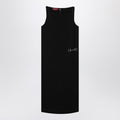 Gucci Black Viscose Sable Dress With Horsebit Women