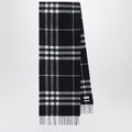 Burberry Black Check Cashmere Scarf Men