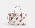 NWT Coach Mollie Tote Bag 25 With Strawberry Print