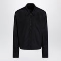 Gucci Zip Jacket In Cotton And Acetate Faille, Black Men