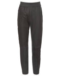 Women's Slim Leather Jogger In Anthracite
