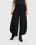 Jacquard Punto Pants In Black