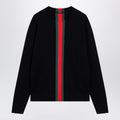 Gucci Knitted Cotton Sweater With Web Ribbon Men