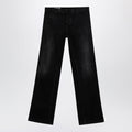 Gucci Low-Rise Cotton Denim Jeans With Web Tape In Black Men