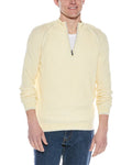 Raffi English Rib 1/4-Zip Mock Neck Sweater